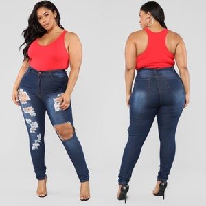 Fashion Nova Teenage Fever Jeans Dark 